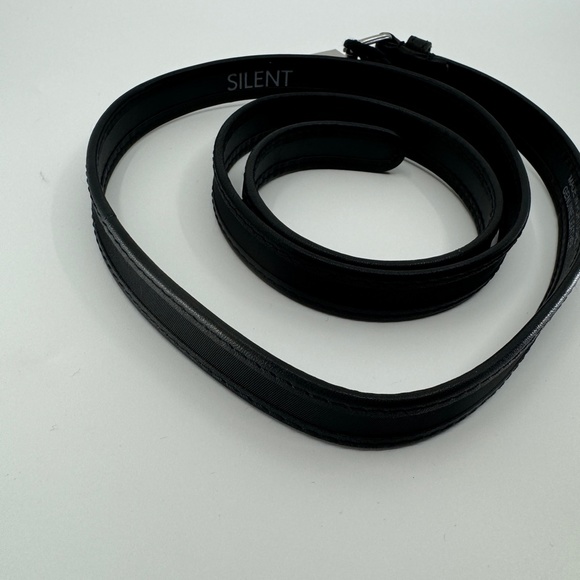 DAMIR DOMA SILENT Skinny Unisex Leather Belt Clincher Silver Buckle main image 15